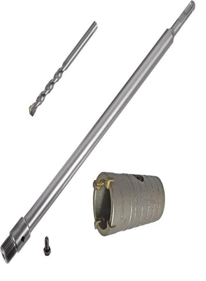 Inditrust Sds Shank Concrete Wall Drill Bit Hole Saw Cutter, 400 Mm Connecting Rod (35mm bit 400mm rod) - Image 1